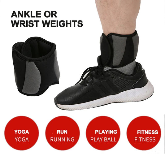 1 Pair Adjustable Ankle Wrist Weights Arm Leg Weight - todaysshoptopic