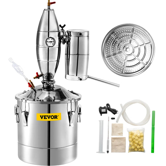 VEVOR 20L 30L 50L 70L Alcohol Distiller Machine Beer Brewing Equipment DIY Wine Moonshine Apparatus Dispenser Kit Home Appliance