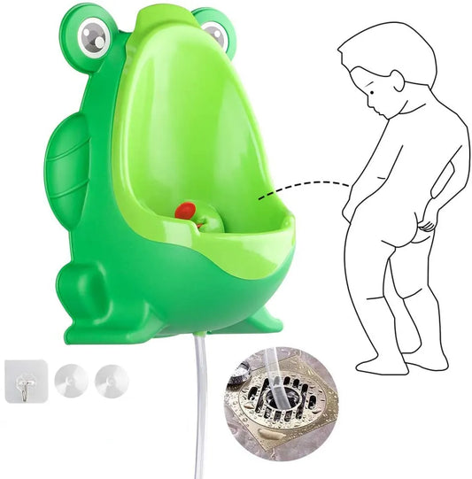 Baby Boy Frog Potty Urinal Pee Trainer Wall-Mounted For 0-6 Ages Children - todaysshoptopic